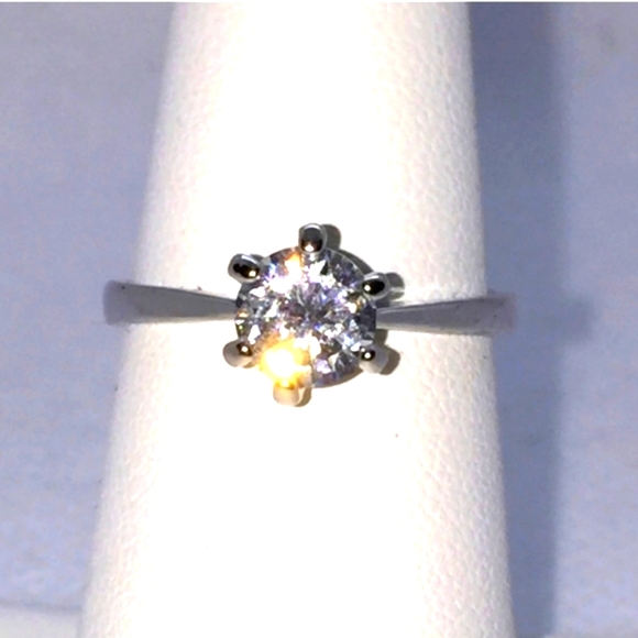 🎁 3/4  ctw Triple A CZ ring nwot 6 prong setting. Tiffany style engagement ring - Picture 4 of 9
